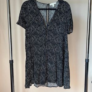 UO Staring At The Stars Skater Printed Dress